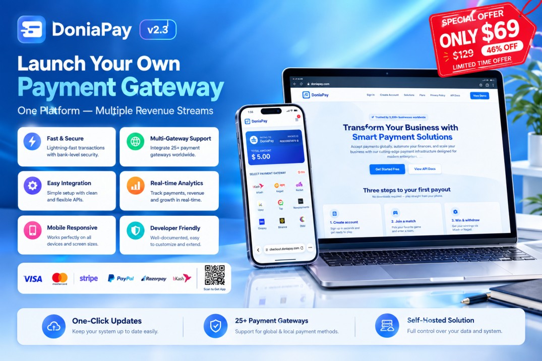 Doniapay – Automatic Payment Gateway System
